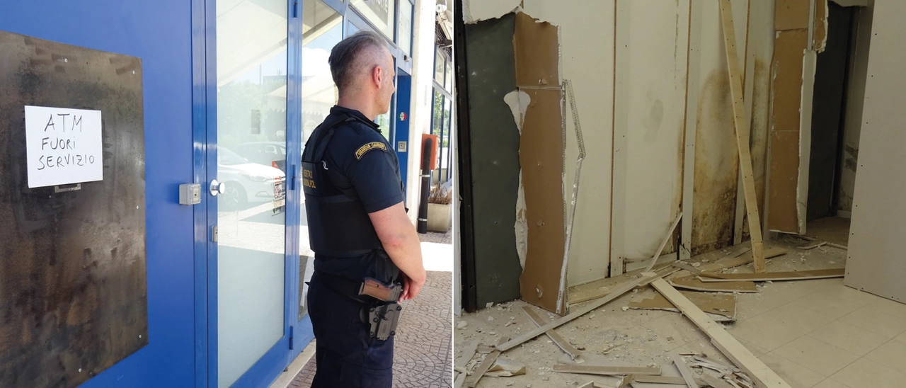 Fanno esplodere il Bancomat di Vellezzo Bellini e lo svuotano: in fuga coi sacchi pieni di denaro