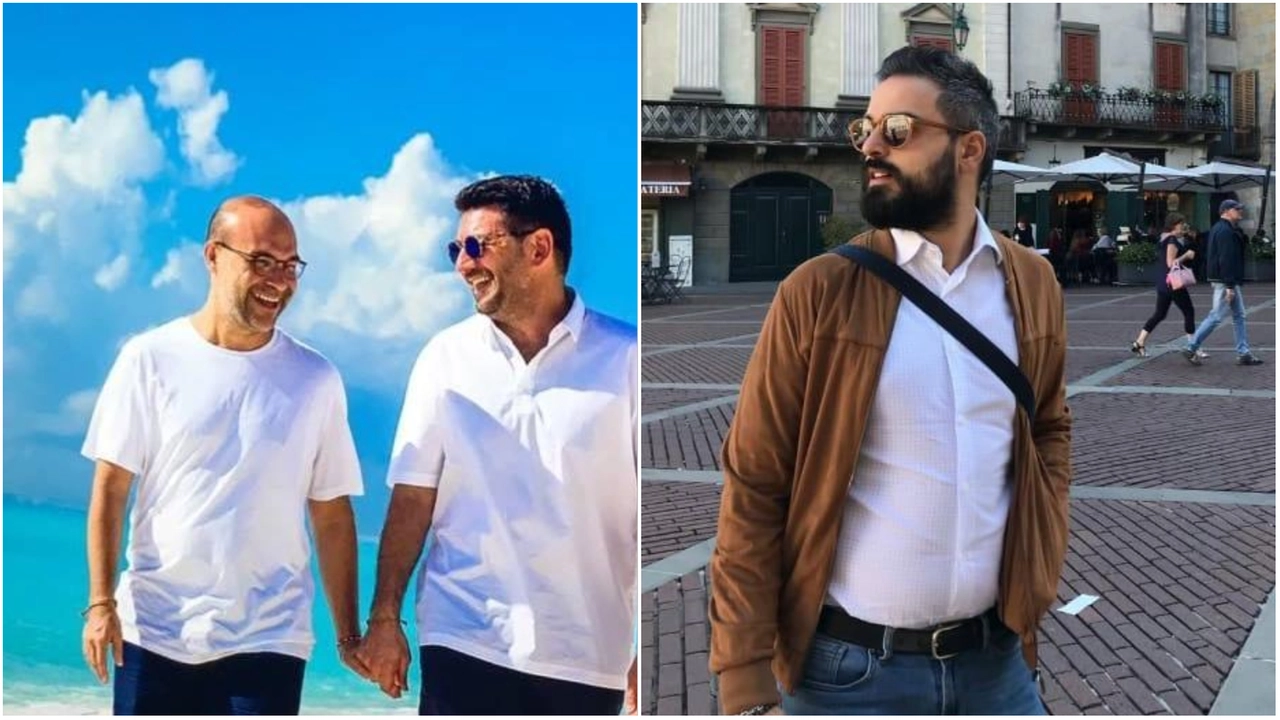A sinistra Mario Paglino e Gianni Grossi; a destra, l'amico Amodio Giurni A sinistra Mario Paglino e Gianni Grossi; a destra, l'amico Amodio Giurni
