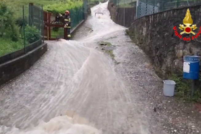 Le strade trasformate in fiumi