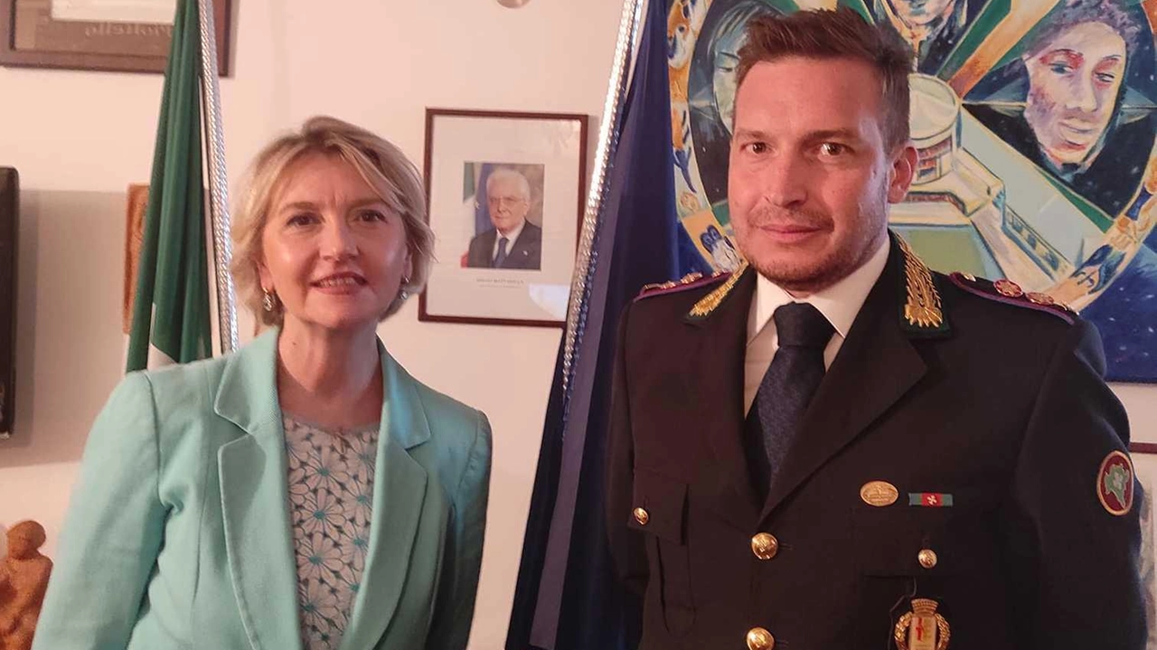 La sindaca Ivonne Cosciotti e il comandante della polizia locale Mimmo Paolini La sindaca Ivonne Cosciotti e il comandante della polizia locale Mimmo Paolini