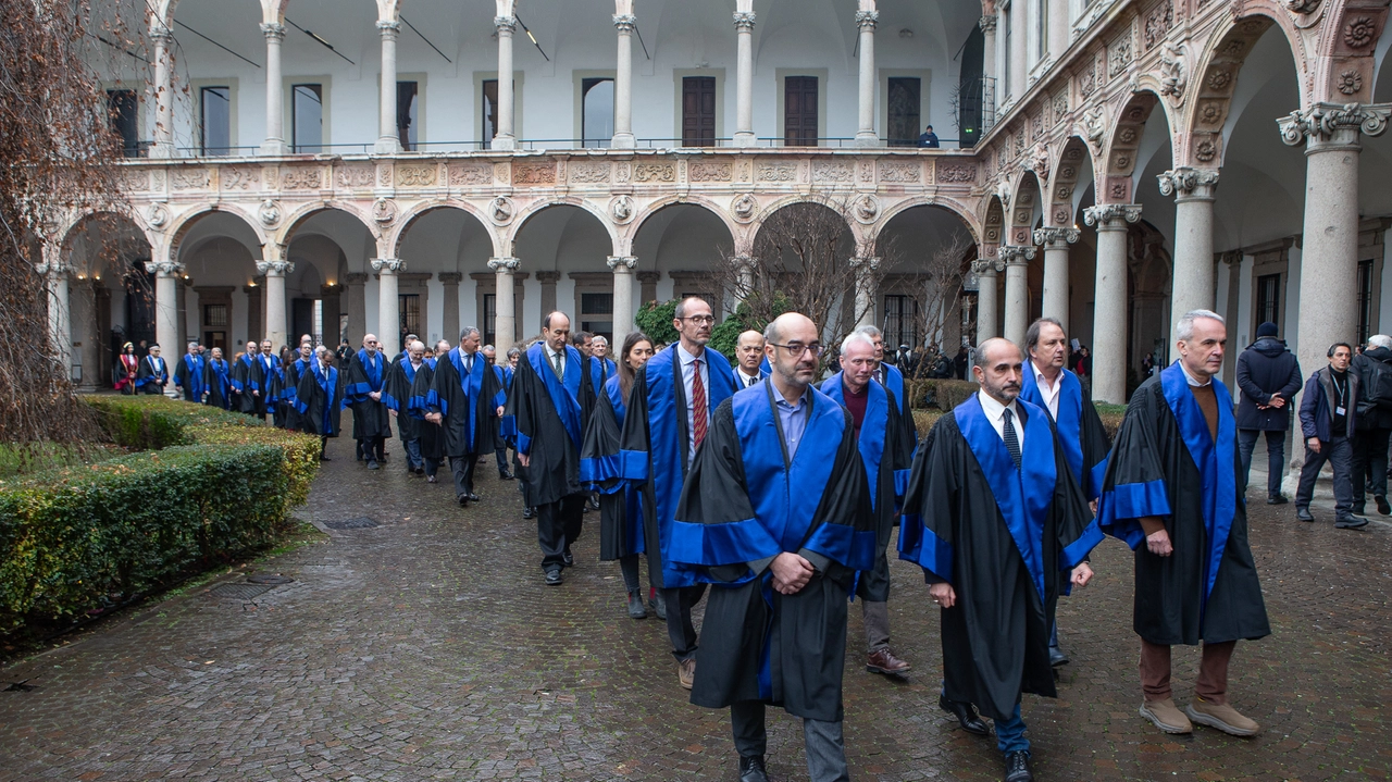 UNIVERSITA' STATALE: INAUGURAZIONE ANNO ACCADEMICO 2024-25 MILANO, 20 GENNAIO 2025, ANSA/DAVIDE CANELLA