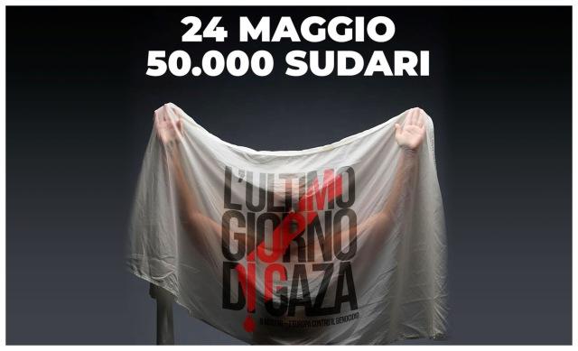 cinquantamila sudari per gaza anche il comune di milano aderisce alla mobilitazione del 24 maggio