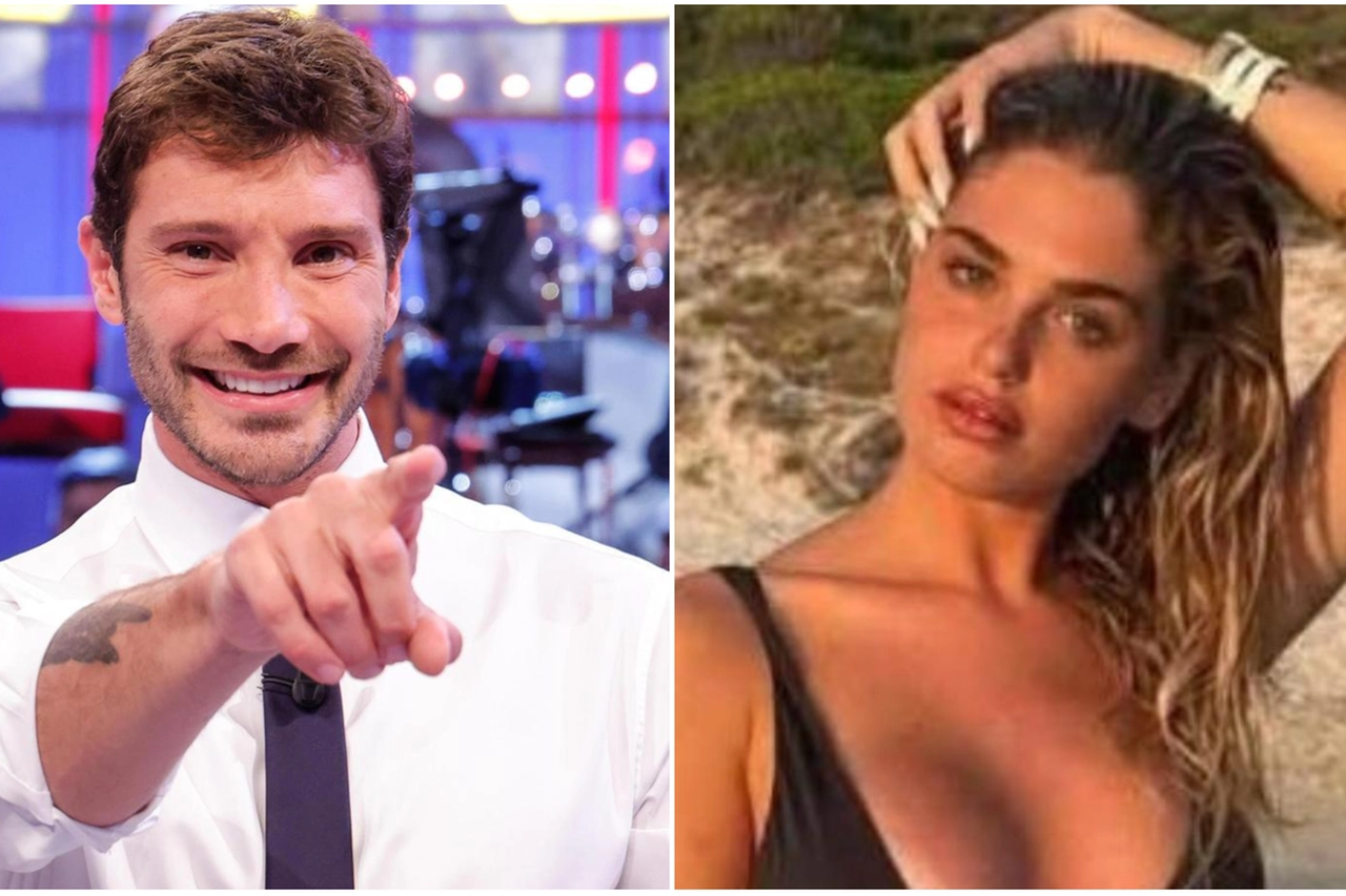 Il conduttore Stefano De Martino e la fidanzata Caroline Tronelli