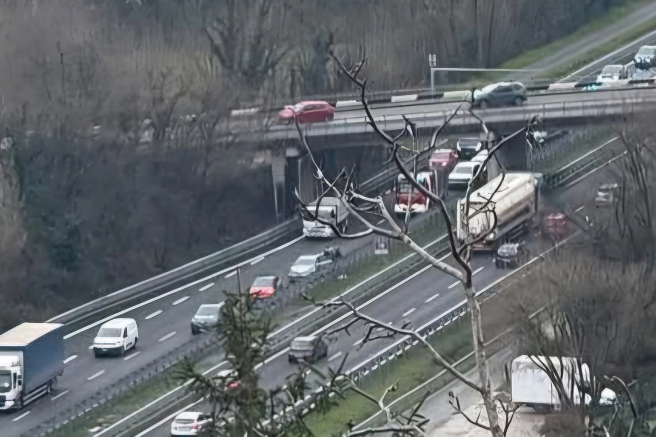 L'incidente sulla Statale 36 in direzione Lecco