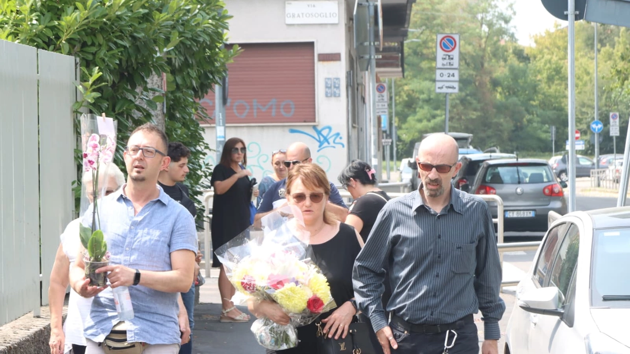 Filippo e Gaetano Di Terlizzi al funerale della mamma Cecilia De Astis