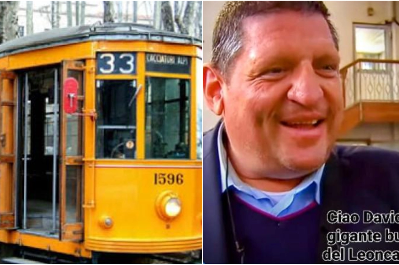 Davide Teruzzi, il conducente Atm morto a Milano, e un vecchio tram della linea 33
