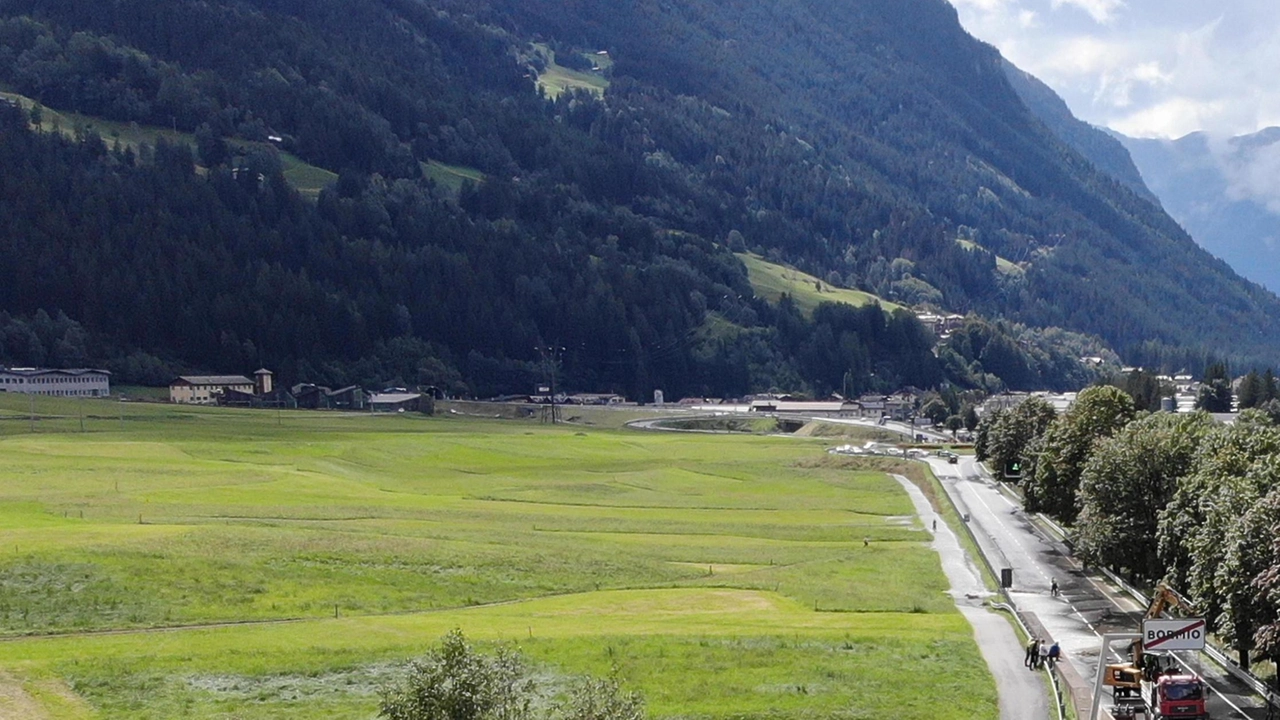 Lavori a Bormio in vista delle Olimpiadi 2026