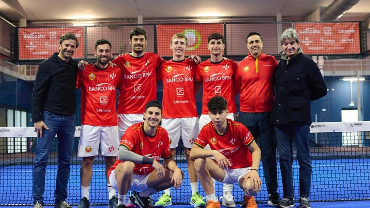 La formazione maschile del Milano Padel Asd che ha conquistato l’accesso alle Final Four con una giornata d’anticipo.