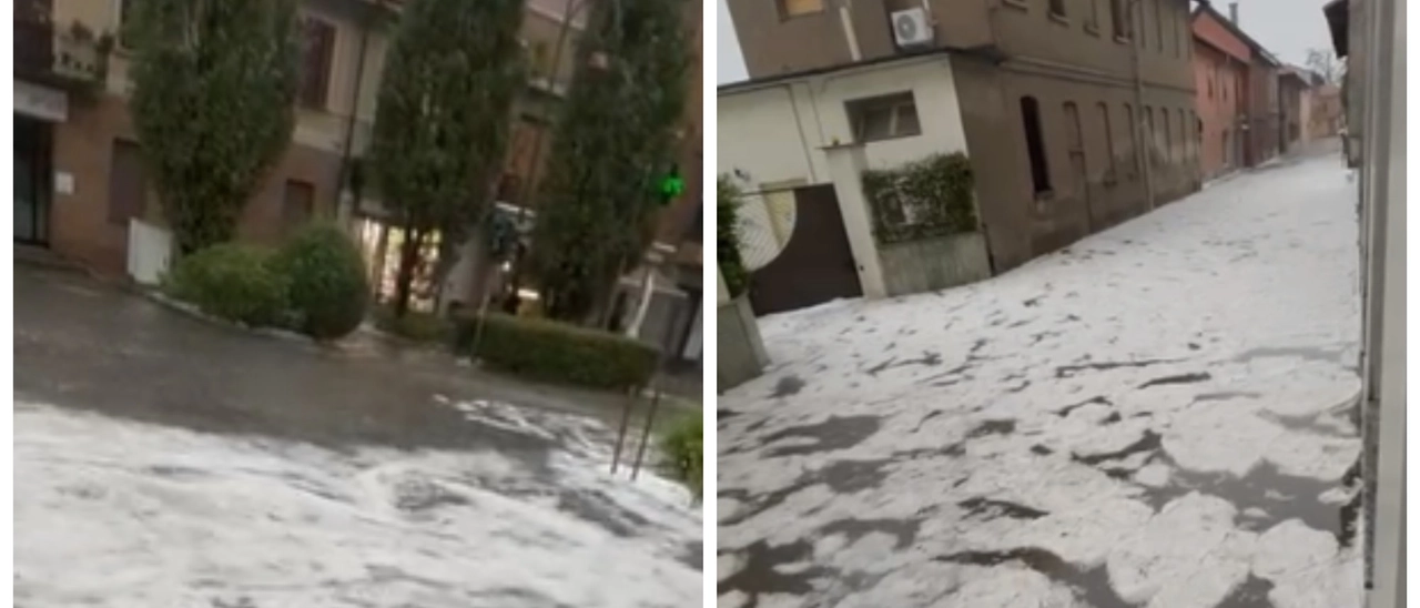 Maltempo, violenta gradinata a Turbigo e alberi caduti a Legnano