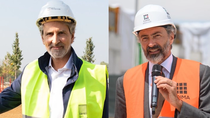 Da sinistra l’ex assessore comunale all’Urbanistica Giancarlo Tancredi, 64 anni, e il costruttore Manfredi Catella, 55
