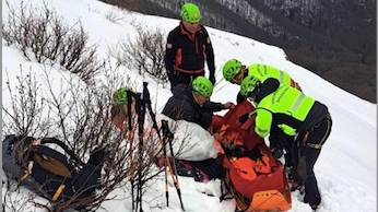 Soccorso Alpino durante l'esercitazione