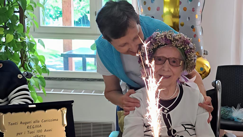 i 100 anni di nonna regina una festa davvero speciale per l8217operaia di cavenago