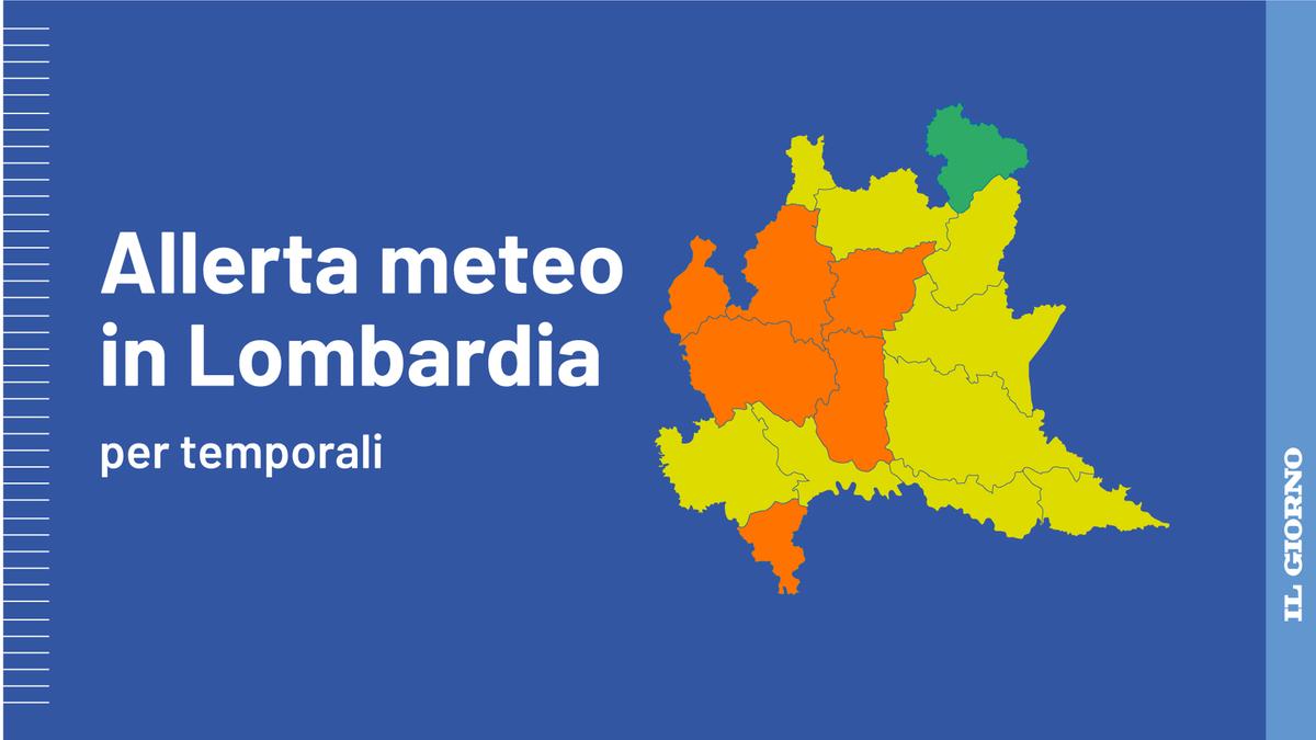 forti temporali sulla lombardia scatta l8217allerta arancione e le temperature calano