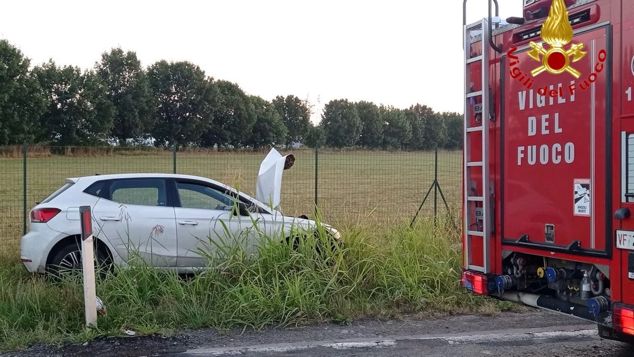 L'auto coinvolta nell'incidente stradale
