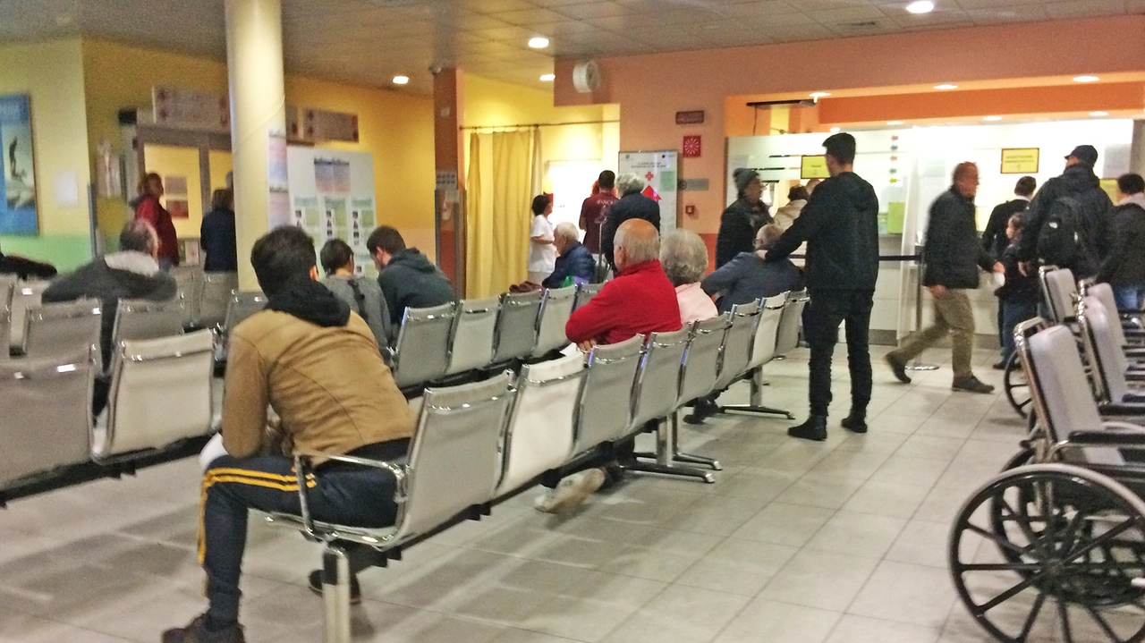Il pronto soccorso dell'ospedale di Bergamo