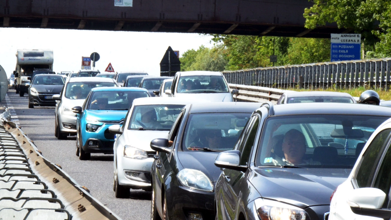 Il rientro verso Milano e Monza in diversi tratti è avvenuto a passo d'uomo