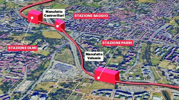 Il progetto del prolungamento della linea rossa del metrò: da Bisceglie al quartiere Baggio con tre fermate Il progetto del prolungamento della linea rossa del metrò: da Bisceglie al quartiere Baggio con tre fermate