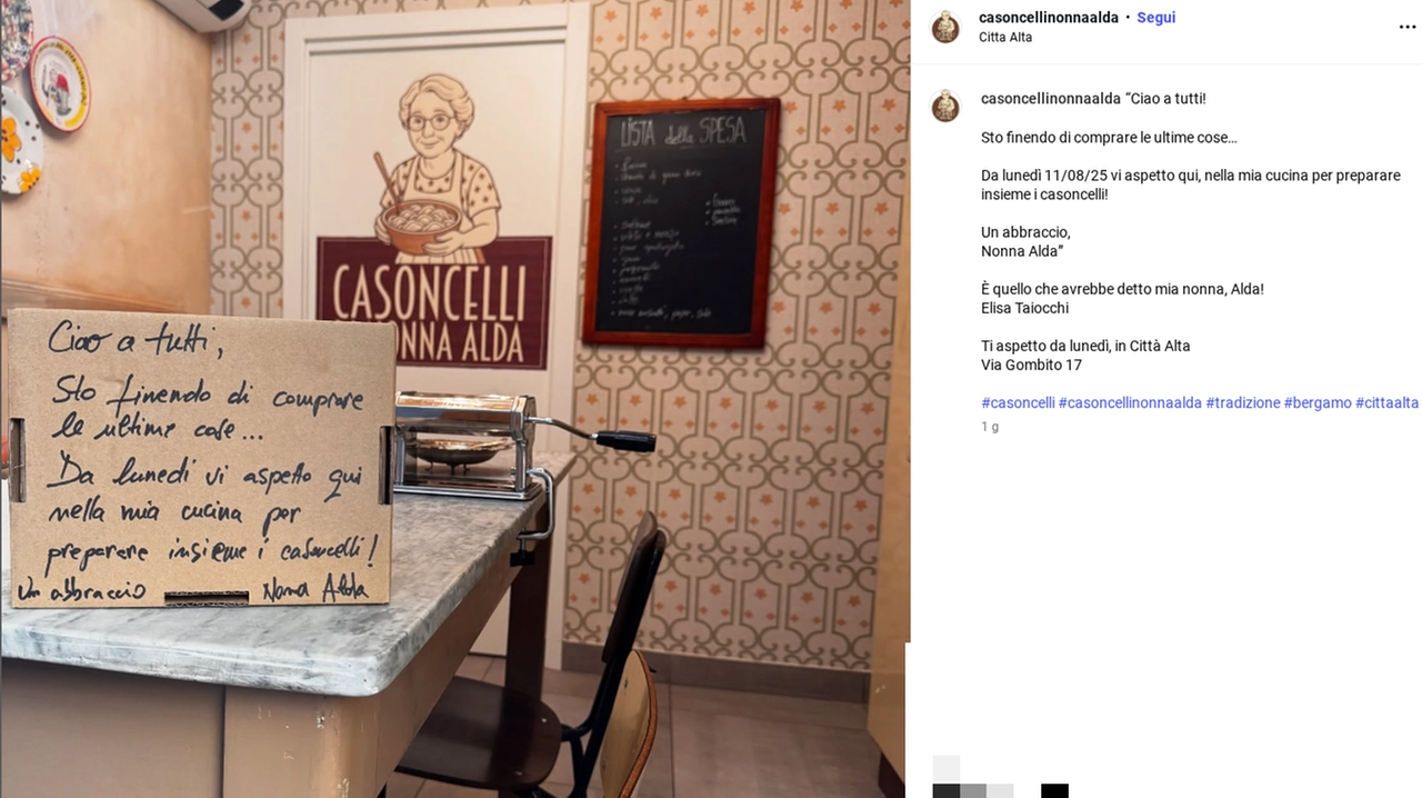 Il post Instagram di Casoncelli di Nonna Alda
