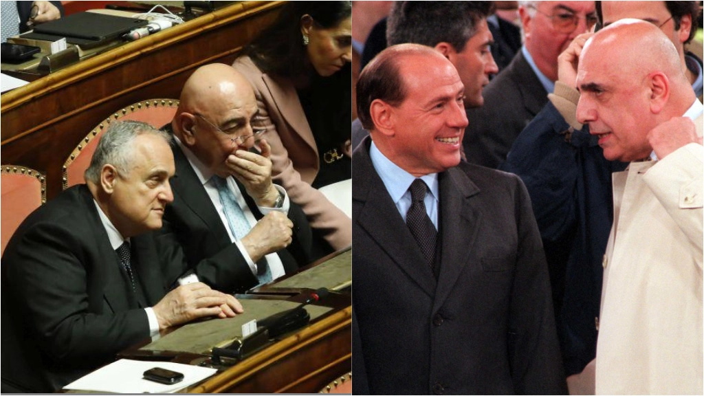 Galliani in Senato e insieme a Berlusconi