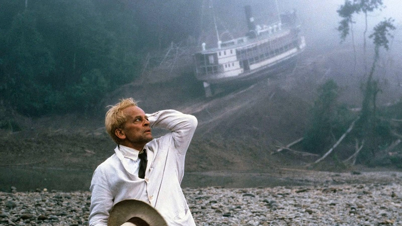 Klaus Kinski, yönetmenin başyapıtlarından biri olan “Fitzcarraldo” (1982) filminde. Werner Herzog
