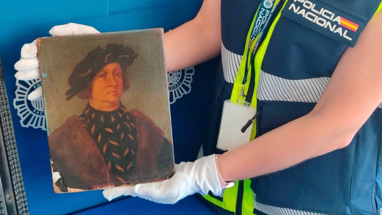 La copia dell'originale, mostrata dalla polizia nazionale spagnola, vale circa 3mila euro: il quadro contraffatto era diretto a Milano per essere venduto a oltre un milione di euro La copia dell'originale, mostrata dalla polizia nazionale spagnola, vale circa 3mila euro: il quadro contraffatto era diretto a Milano per essere venduto a oltre un milione di euro