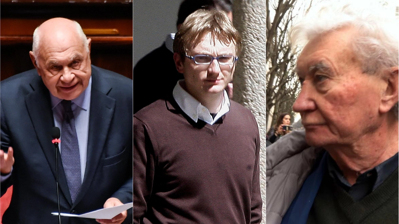 Il ministro della giustizia Carlo Nordio, Alberto Stasi e l'avvocato Massimo Lovati Il ministro della giustizia Carlo Nordio, Alberto Stasi e l'avvocato Massimo Lovati