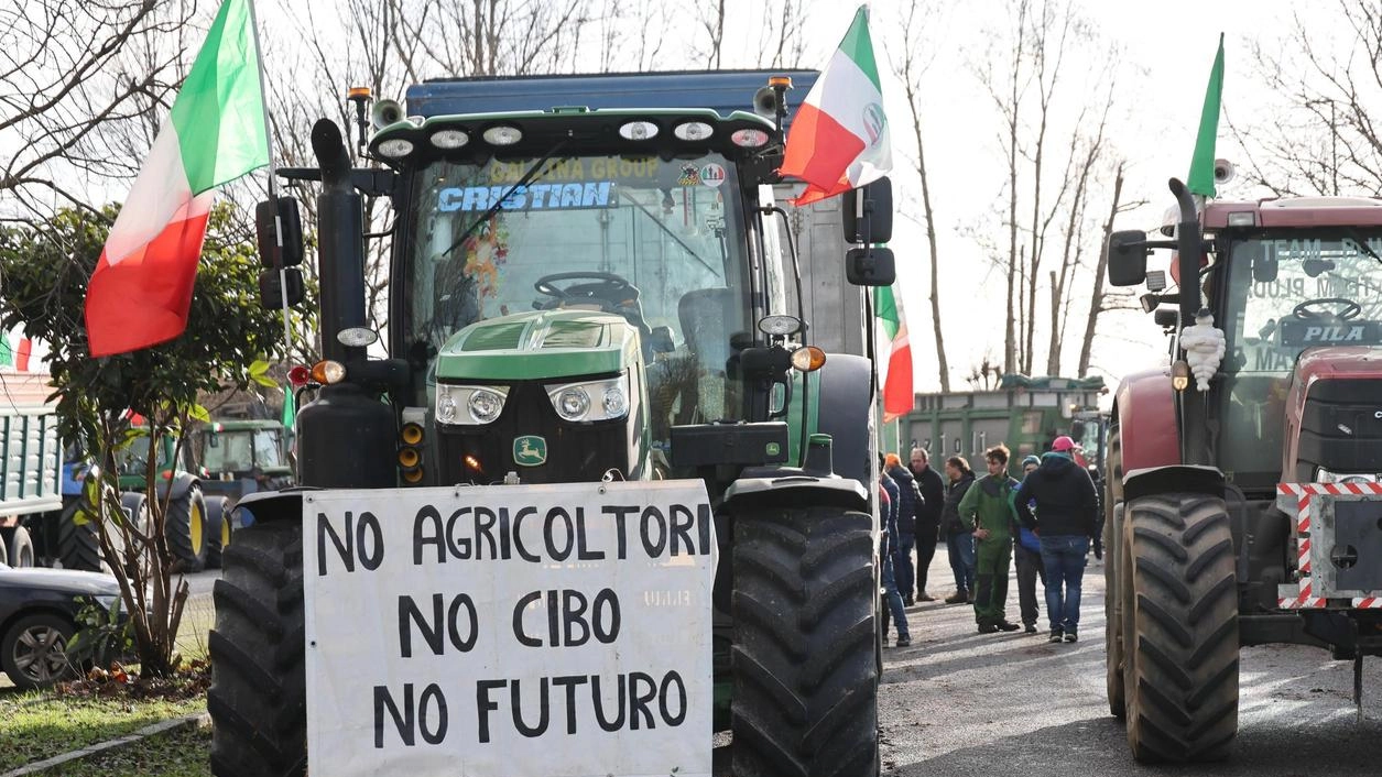 Brescia, cinquanta trattori hanno sfilato fino in centro per protestare e avere misure di sostegno. In piazza anche tanti giovani del settore: "Senza riforme, la nostra generazione non ha futuro". Brescia, cinquanta trattori hanno sfilato fino in centro per protestare e avere misure di sostegno. In piazza anche tanti giovani del settore: "Senza riforme, la nostra generazione non ha futuro".