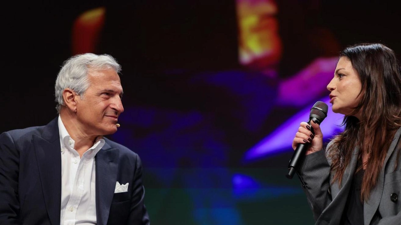 Paolo Veronesi, presidente della Fondazione Umberto Veronesi, e Emma Marrone Paolo Veronesi, presidente della Fondazione Umberto Veronesi, e Emma Marrone