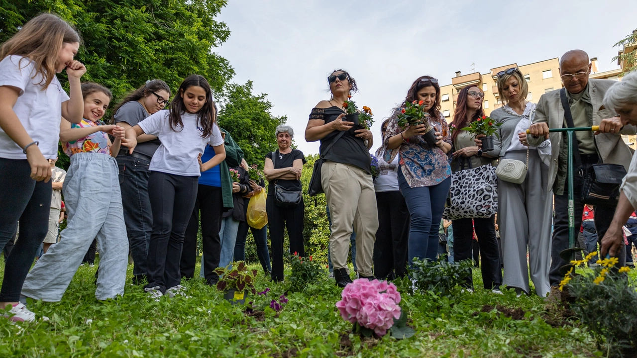 Cologno Monzese, un giardino per Sofia Castelli nel giorno del suo compleanno