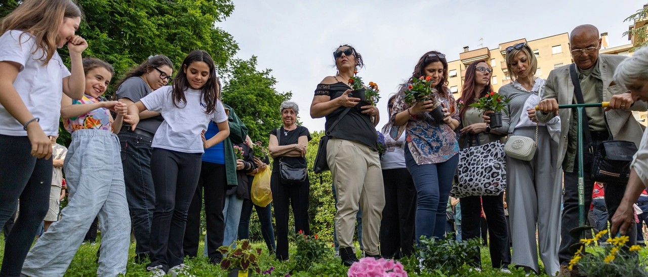 Cologno Monzese, un giardino per Sofia Castelli nel giorno del suo compleanno