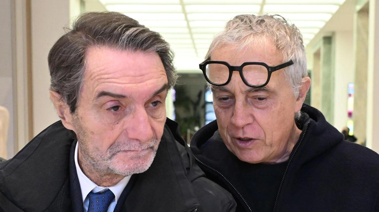 Il presidente della Regione, Attilio Fontana, e quello della Triennale, Stefano Boeri Il presidente della Regione, Attilio Fontana, e quello della Triennale, Stefano Boeri