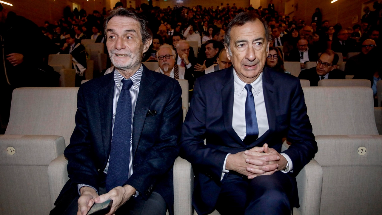 Il presidente della Regione Lombardia, Attilio Fontana, e il sindaco Giuseppe Sala Il presidente della Regione Lombardia, Attilio Fontana, e il sindaco Giuseppe Sala