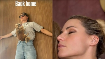 Michelle Hunziker e l’emozione del ritorno a casa: “Qui c’è il mio cuore”. Lo strepitoso abito Armani e il ‘caso’ dell’esibizione non vista in Italia