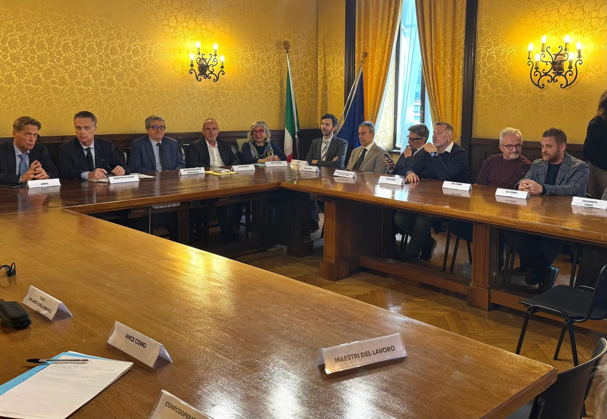 Como, prevenzione infortuni sul lavoro: firmato in Prefettura il protocollo