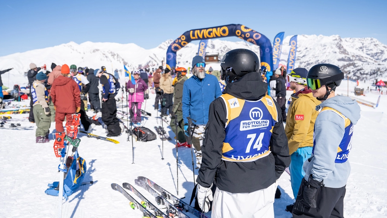 Livigno, sciatori al Mottolino Livigno, sciatori al Mottolino