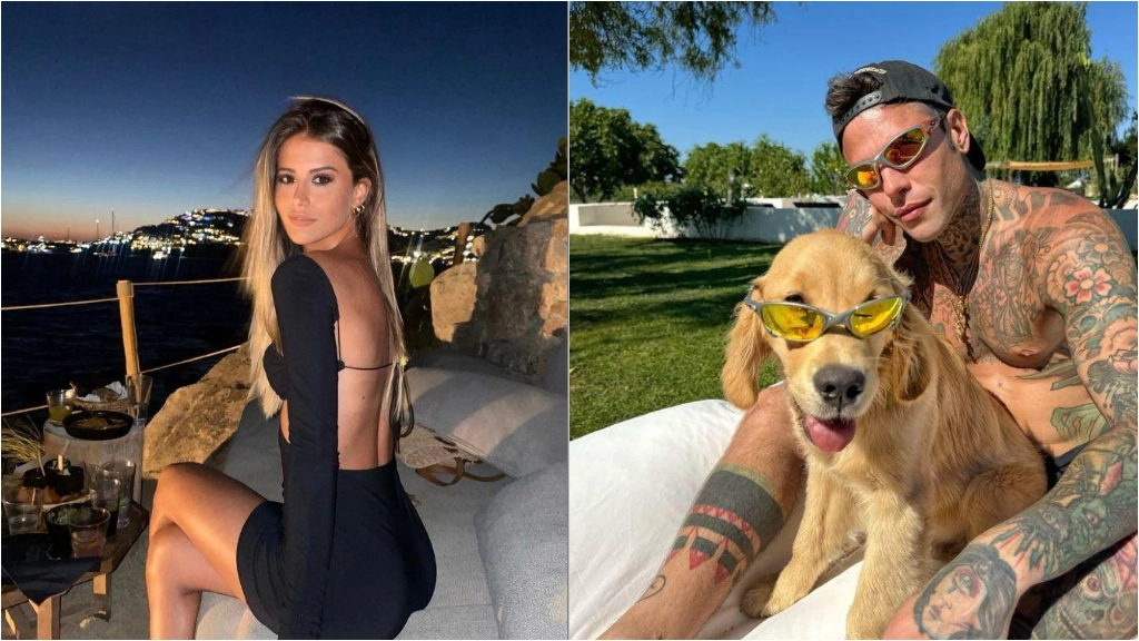 Giulia Santin, 22enne di Brescia, e Fedez (Foto profili Instagram) Giulia Santin, 22enne di Brescia, e Fedez (Foto profili Instagram)