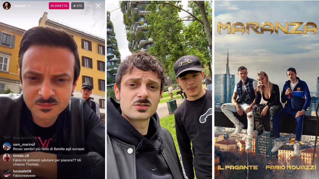 Alcuni frame dal video chiarificatore pubblicato da Rovazzi