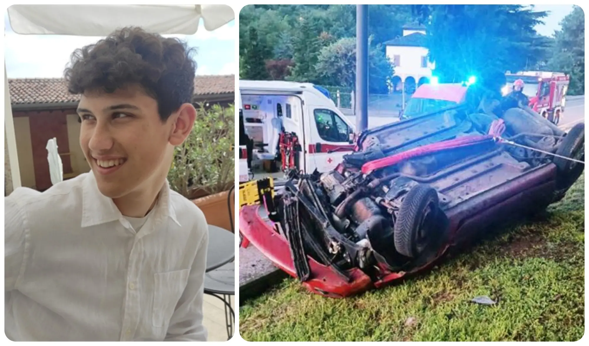 Incidente a Borgo di Terzo, schianto tra auto: morto a 20 anni Alberto Suardi, imprigionato tra le lamiere