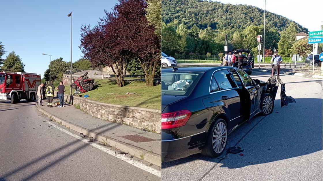Incidente a Borgo di Terzo, schianto tra auto alla rotonda: morto 20enne, imprigionato tra le lamiere Incidente a Borgo di Terzo, schianto tra auto alla rotonda: morto 20enne, imprigionato tra le lamiere