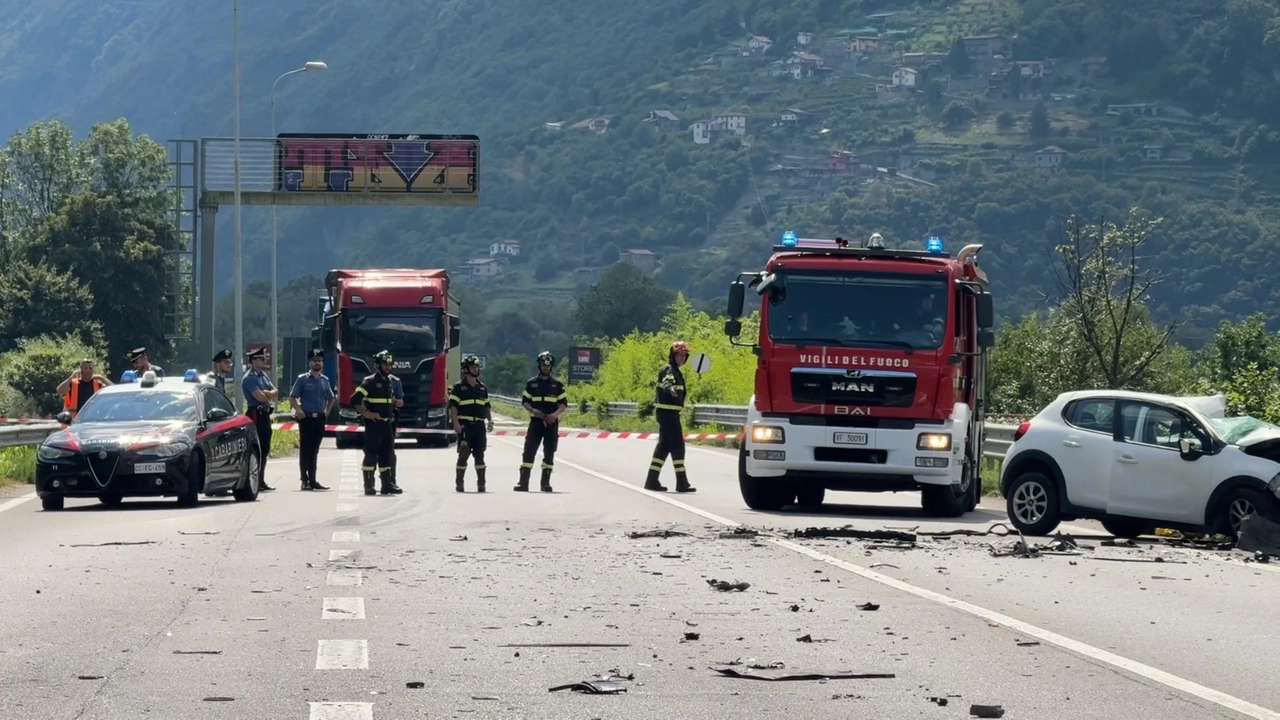 Il frontale tra un'auto e una bisarca a Cividate Camuno, Il frontale tra un'auto e una bisarca a Cividate Camuno,