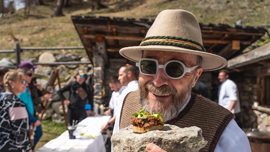 Omaggio a più mani allo chef stellato Mattias Peri