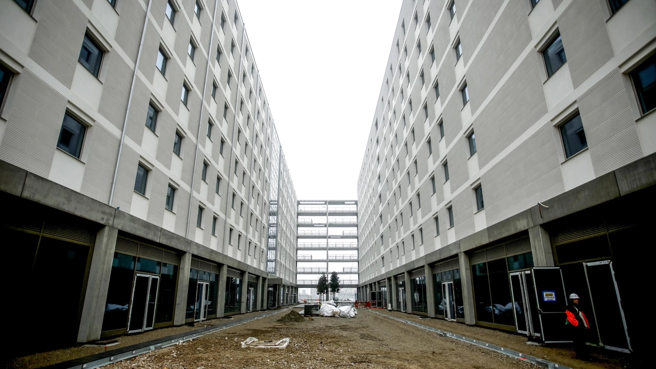 Il cantiere del villaggio olimpico Milano-Cortina 2026 presso l’ex scalo di Porta Romana a Milano