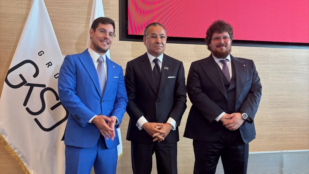 Van links naar rechts Marco Rotelli, Kamel Ghribi en Paolo Rotelli, vice-presidenten van de San Donato Group
