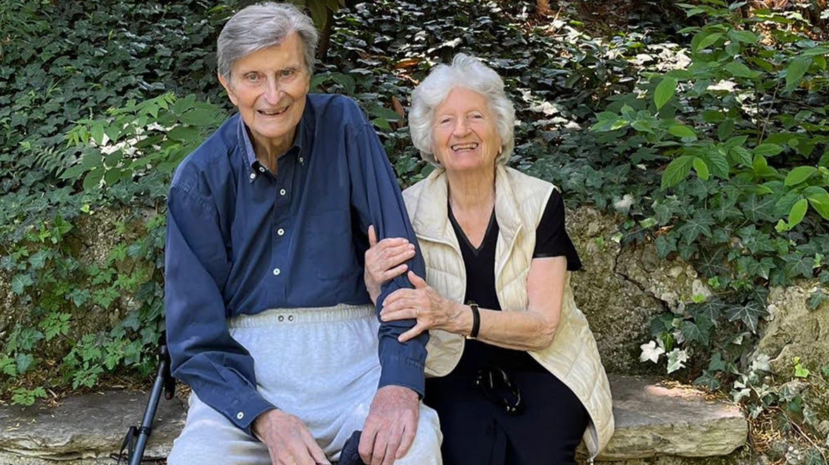 Pierluigi Tagliabue con la moglie Marisa
