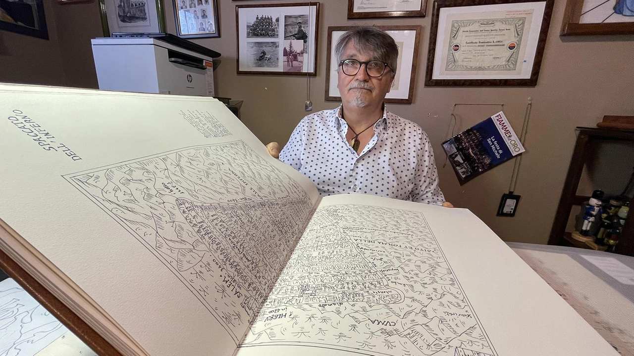 Paolo Mariani, manager in pensione di Desio, ha realizzato l’opera di 356 pagine impiegando 7.500 ore in 4 anni Paolo Mariani, manager in pensione di Desio, ha realizzato l’opera di 356 pagine impiegando 7.500 ore in 4 anni