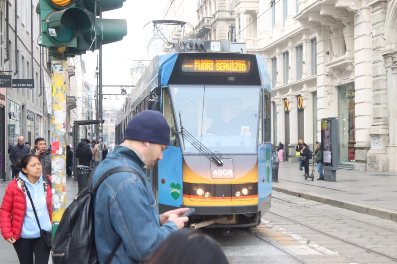 Tram fuori servizio