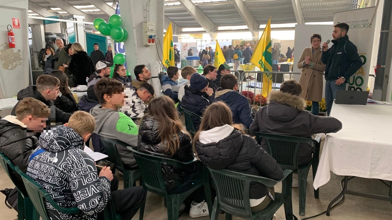 Un momento dell’Agro job day promosso per la prima volta mercoledì nei padiglioni di viale Medaglie d’Oro