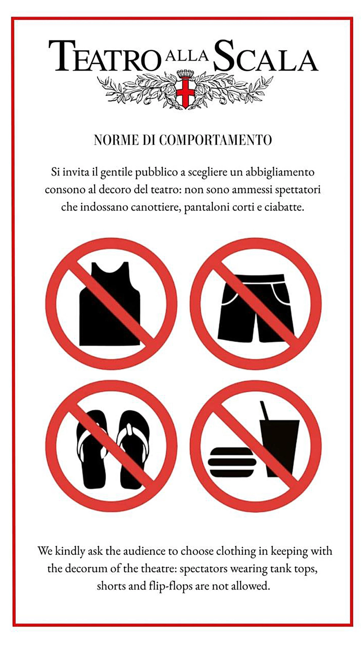 Alla Scala torna in vigore il dress code