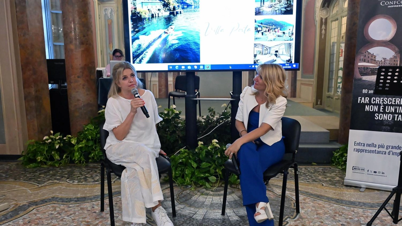 Al Forum dei Laghi Lara Luz, titolare della struttura ricettiva Villa Porta Colmegna tra le testimoni che hanno portato l’esperienza di impresa radicata nel territorio