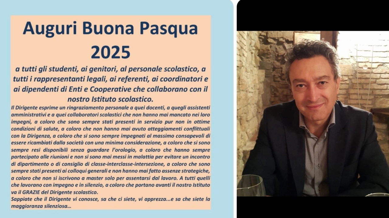 Il dirigente Pietro Michele Dursi finito nella bufera con gli auguri di Pasqua
